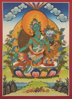 Green Tara Thangka | Mother of Liberation | Goddess of Compassion and Healing